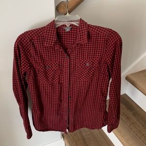 Long sleeve flannel shirt size S from Eddie Bauer